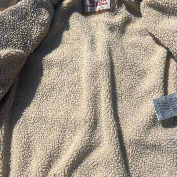 Men's Levi's® Faux Suede Aviator Bomber Jacket with Sherpa Size Small - Picture 8 of 8
